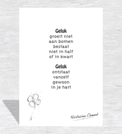 Woonkaart 'Geluk'