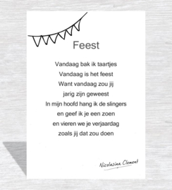 Kaart 'Feest'