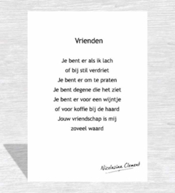 Kaartje 'Vrienden'