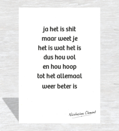 Tot het weer beter is