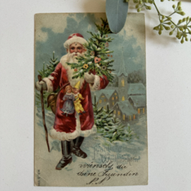 Kerstman met boom