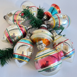 Set Amerikaanse vintage kerstballen