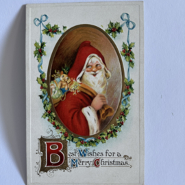kerstman met speelgoed