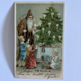 Kerstman met kinderen
