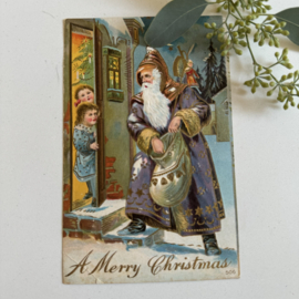 Kerstman met kinderen