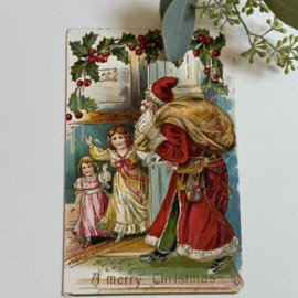 Kerstman met kinderen