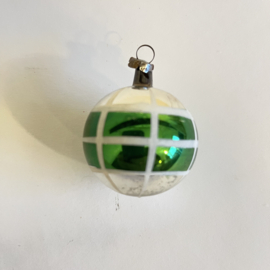 Groen/zilveren bal