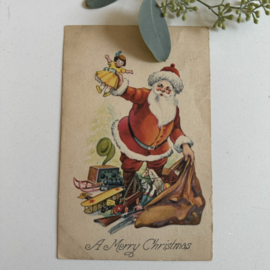 Kerstman met speelgoed