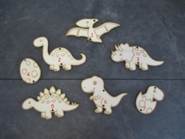 Houten slinger Dino's