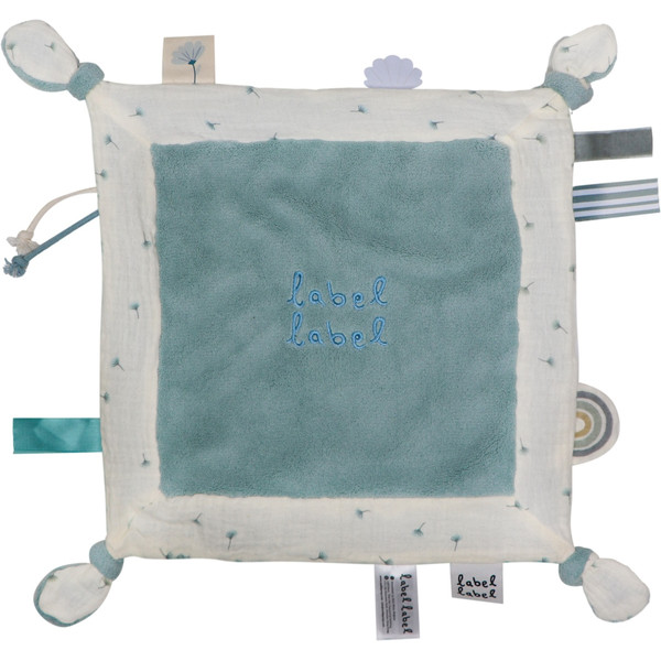 Label Label Knuffeldoekje Blauw met of zonder Naam & Geboortedatum