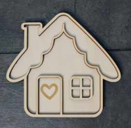 Vulvorm Gingerbread huisje