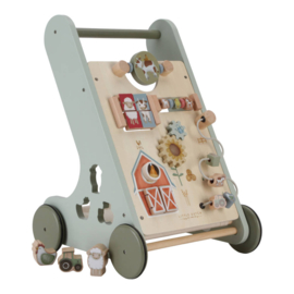 Little Dutch houten Activiteiten Loopwagen Little Farm met of zonder naam