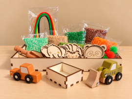 Sensory Play Box Safari evt. met naam