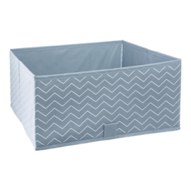 Opbergbox Canvas Blauw 2-pack met of zonder naam