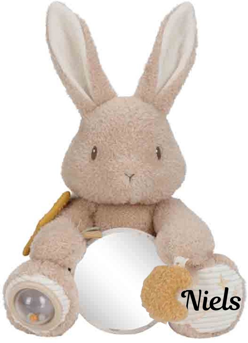 Little Dutch Pluche Activiteitenknuffel Konijn met of zonder Naam