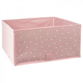 Opbergbox Canvas Roze 2-pack met of zonder naam