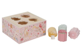 Little Dutch  houten vormenstoof Roze met of zonder naam & geboortedatum
