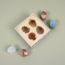Little Dutch  houten vormenstoof Blauw met of zonder naam & geboortedatum