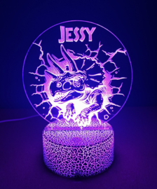 Lamp Triceratops Cracked met Naam