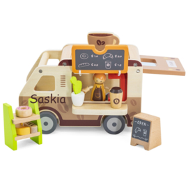 Viga Toys Houten Koffietruck met of zonder Naam