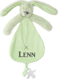 Happy Horse Rabbit Richie Pistachio knuffel-speendoekje met of zonder naam