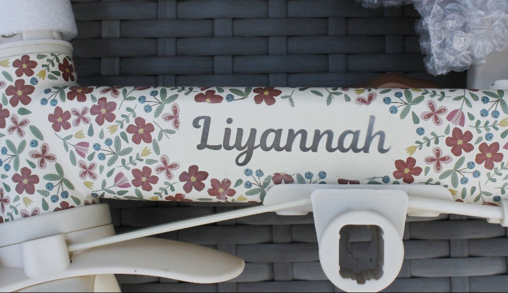 Little Dutch 4 in 1 Driewieler met Duwstang Sunny Flower + GRATIS Naam