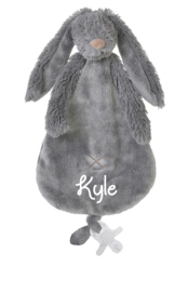 Happy Horse Rabbit Richie Deep Grey knuffeldoekje met of zonder naam