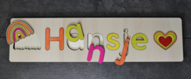 Naampuzzel Regenboog / 1-7 Letters