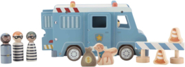 Little Dutch houten Politiebus met of zonder Naam & Geboortedatum