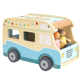 Viga Toys Houten Camper met of zonder geboortegegevens