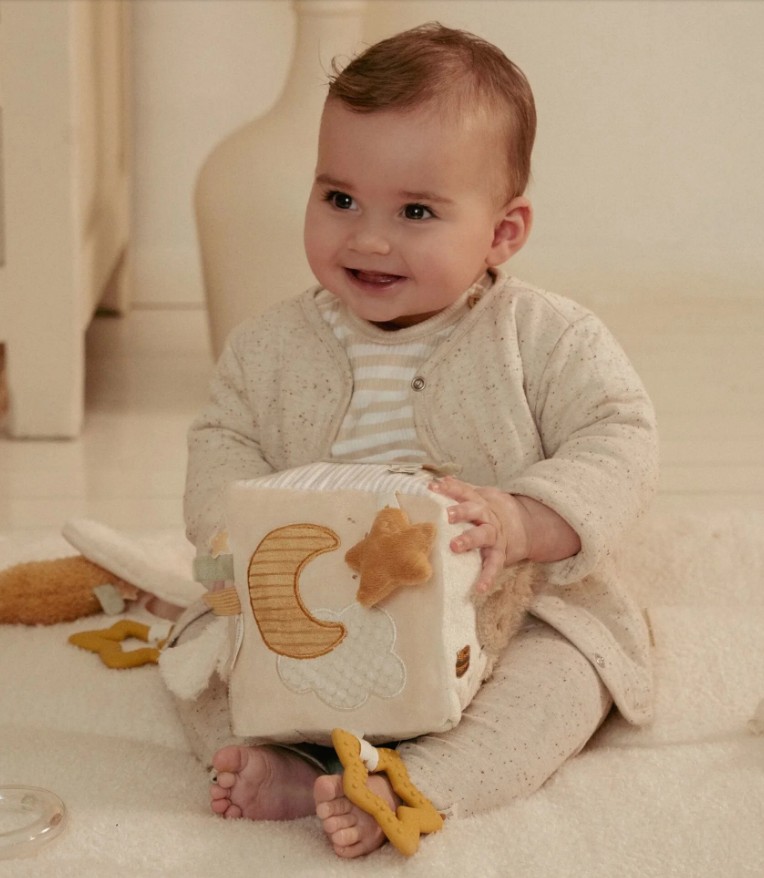 Little Dutch Pluche Activiteiten Kubus Newborn met of zonder Naam