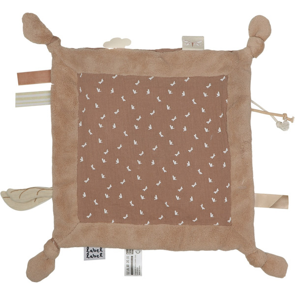 Label Label Knuffeldoekje Bruin met of zonder Naam & Geboortedatum