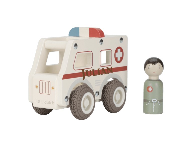 Little Dutch houten Ambulance met of zonder naam
