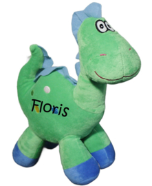 Pluche Dino Groen met of zonder naam