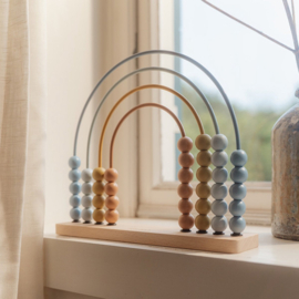 Little Dutch telraam regenboog blauw met of zonder Naam & Geboortedatum