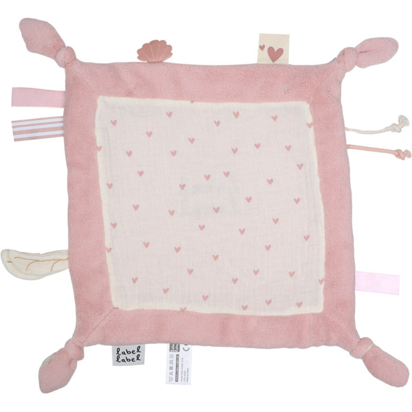 Label Label Knuffeldoekje Roze met of zonder Naam & Geboortedatum