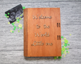 My First Memories houten boek Welcome to the world little one