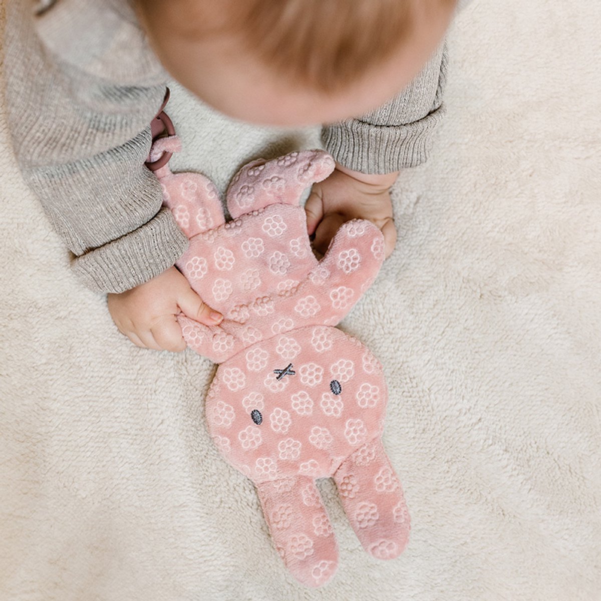Nijntje Knuffel-speendoekje Roze met of zonder Naam