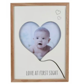 Fotolijst Love at first sight LED met of zonder naam