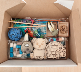 Sensory Play Box Winter Wonderland evt. met naam