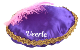 Pietenmuts - Baret Paars met of zonder naam