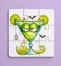 Puzzel Green Cocktail 9 stukjes