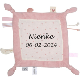 Label Label Knuffeldoekje Roze met of zonder Naam & Geboortedatum