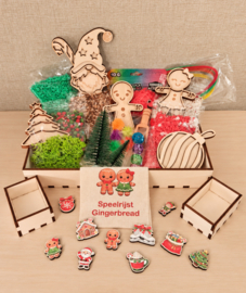 Sensory Play Box Gingerbread evt. met naam