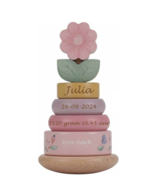 Little Dutch Tuimelringpiramide Fairy Garden met of zonder geboortegegevens