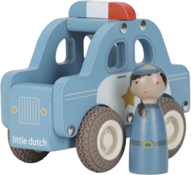 Little Dutch houten Politieauto met of zonder naam