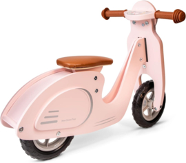 New Classic Toys Houten Loopfiets Roze met of zonder Naam