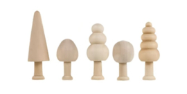 Houten Mini Bomen set 2