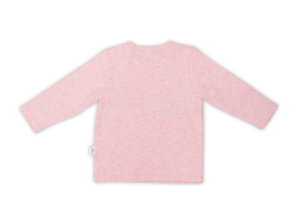 Jollein Shirt lange mouw Speckled pink met of zonder naam of tekst