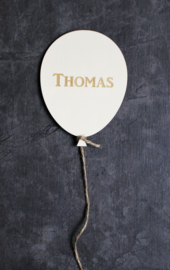 Houten Ballon met Naam